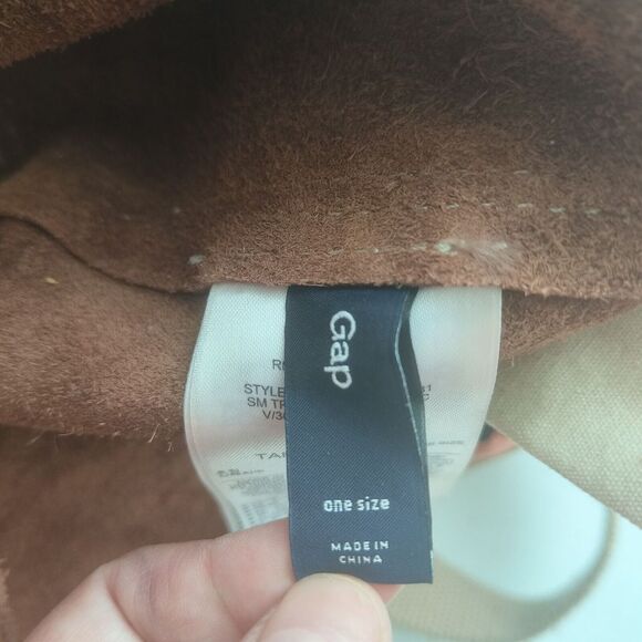 Gap established 1969 Brown leather shoulder bag‎ Large casual woman Y2K